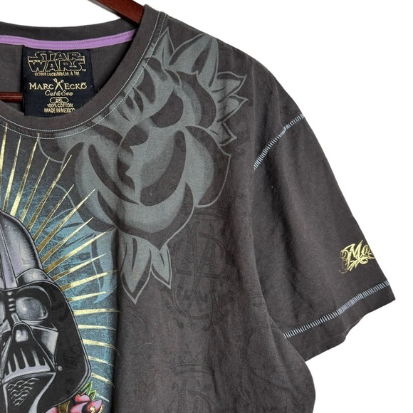 Star Wars Disney Marc Ecko Graphic Artistic Darth Vader Helmet T-Shirt XXL - Picture 7 of 16